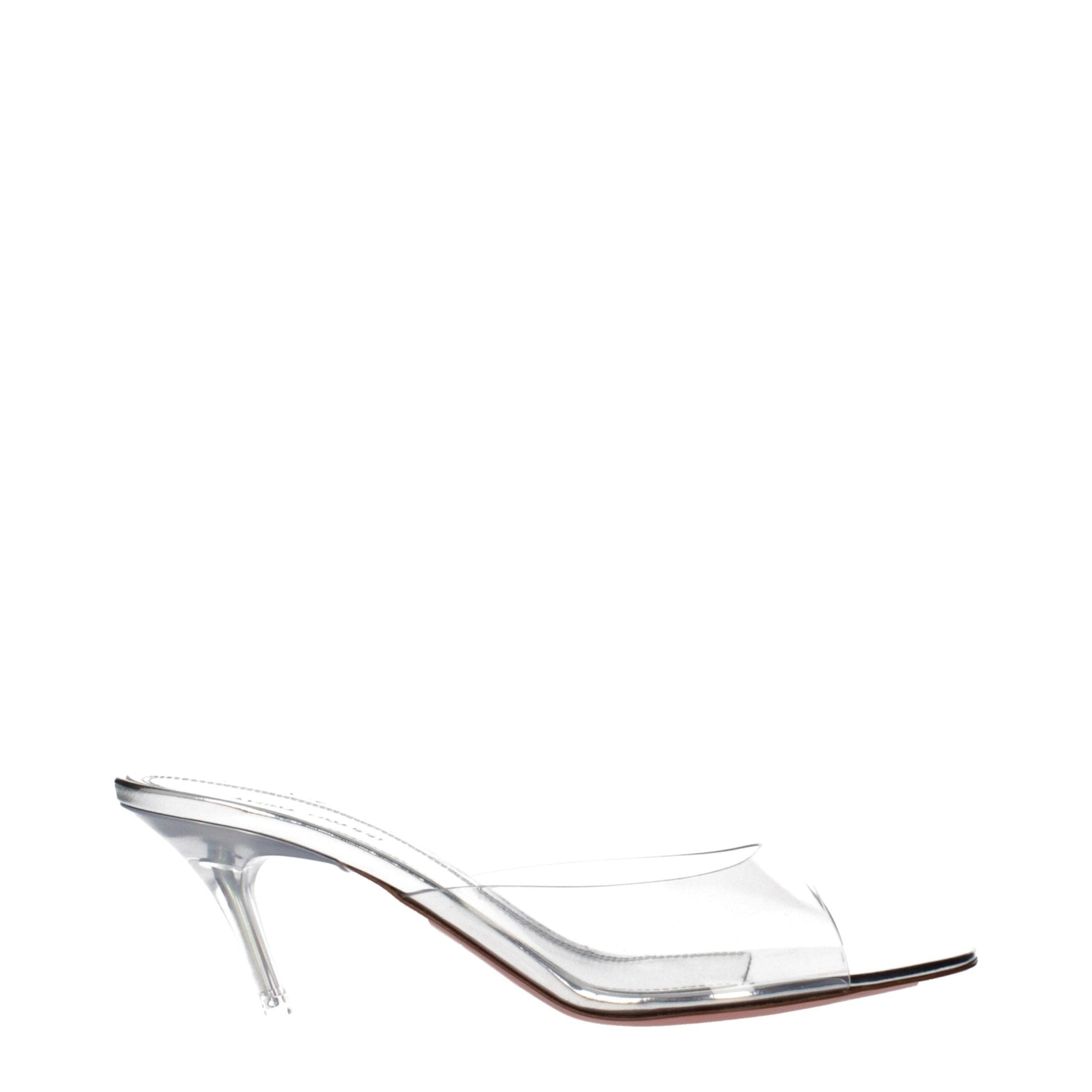 Transparent Pvc Stiletto Heel Sandals - TIZZIL