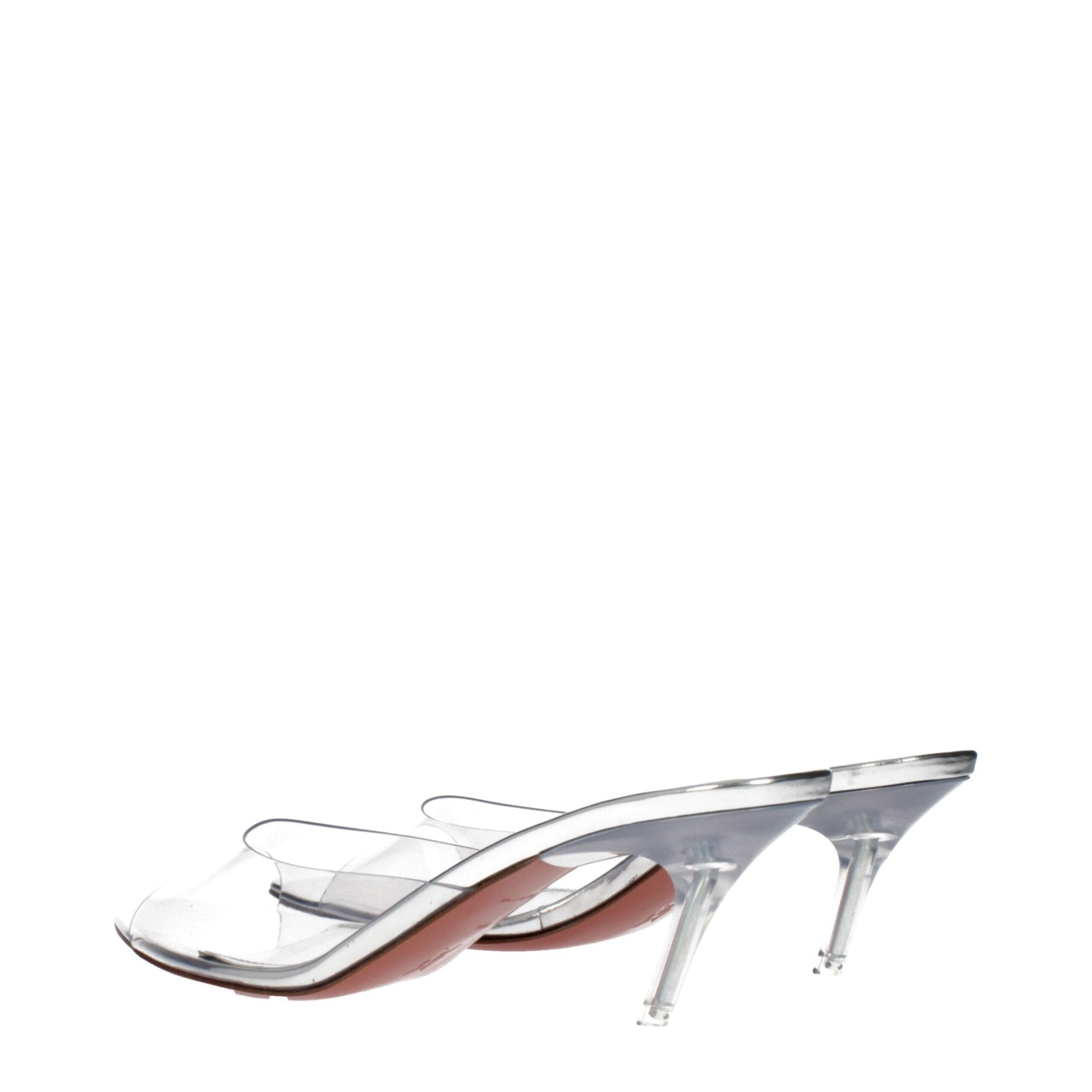 Transparent Pvc Stiletto Heel Sandals - TIZZIL
