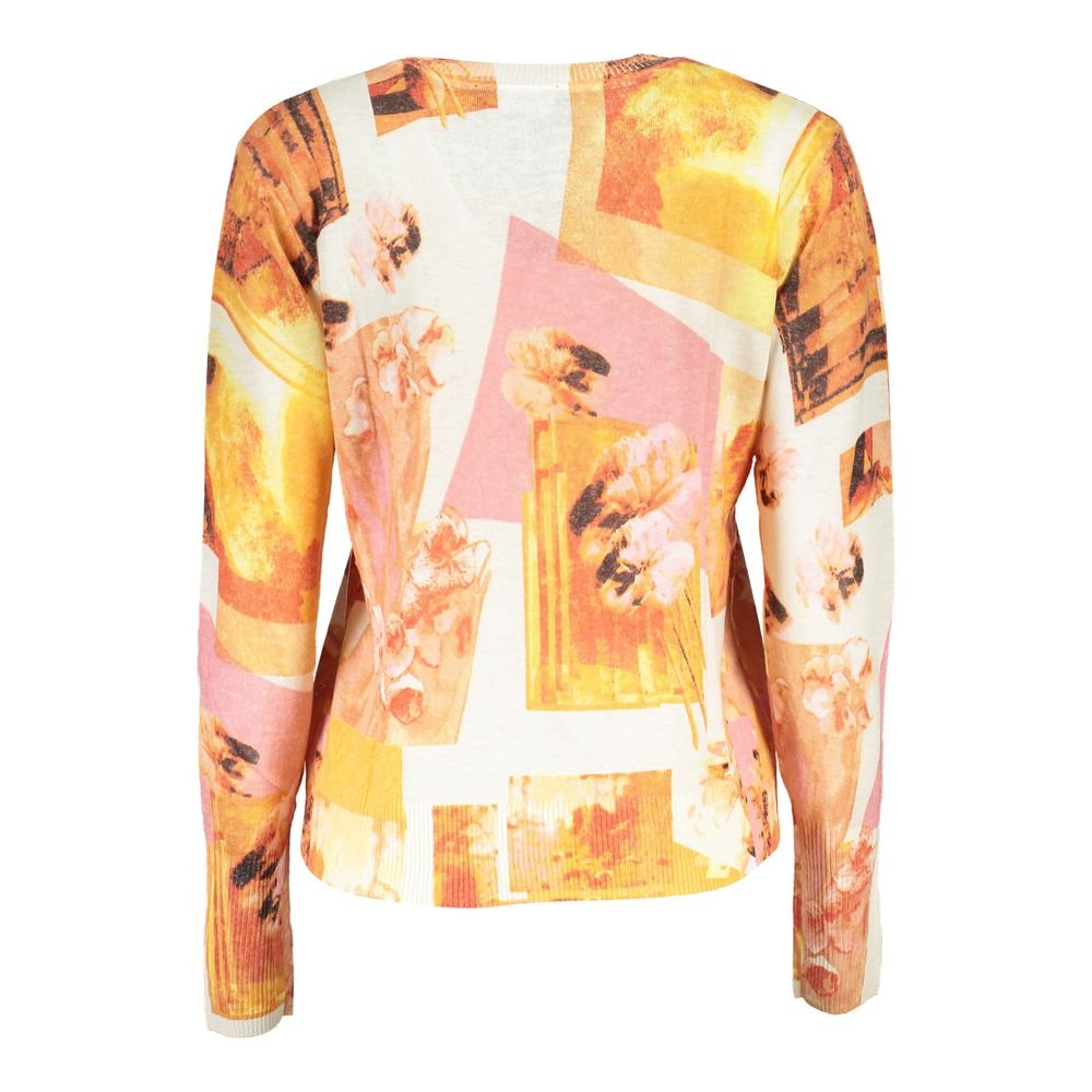White Acrylic Women Sweater - TIZZIL