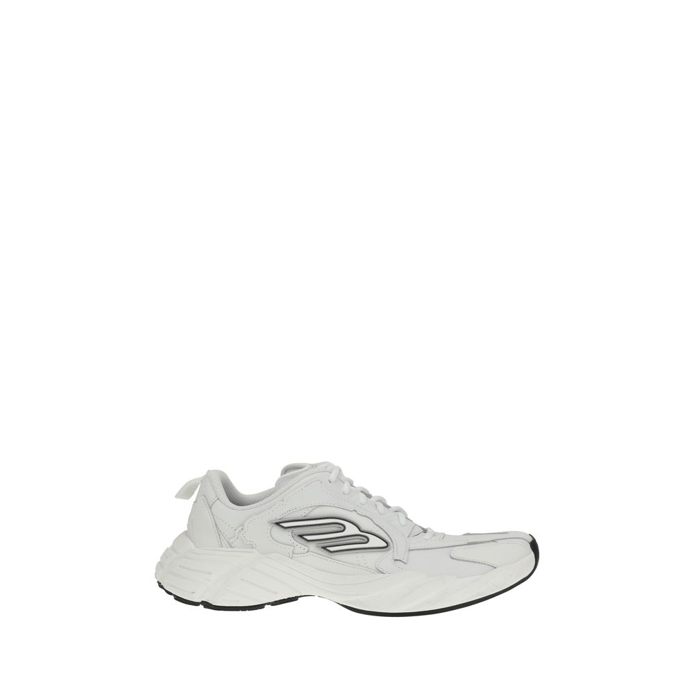 White Calf Leather Bos Taurus Athletic Sneakers - TIZZIL
