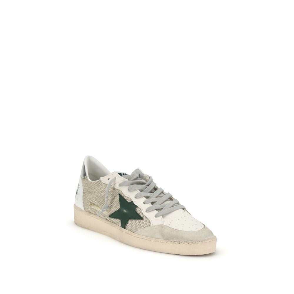 White Calf Leather Bos Taurus Low Top Sneakers - TIZZIL