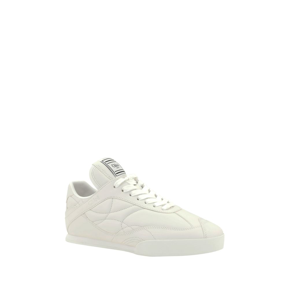 White Calf Leather Bos Taurus Low Top Sneakers - TIZZIL