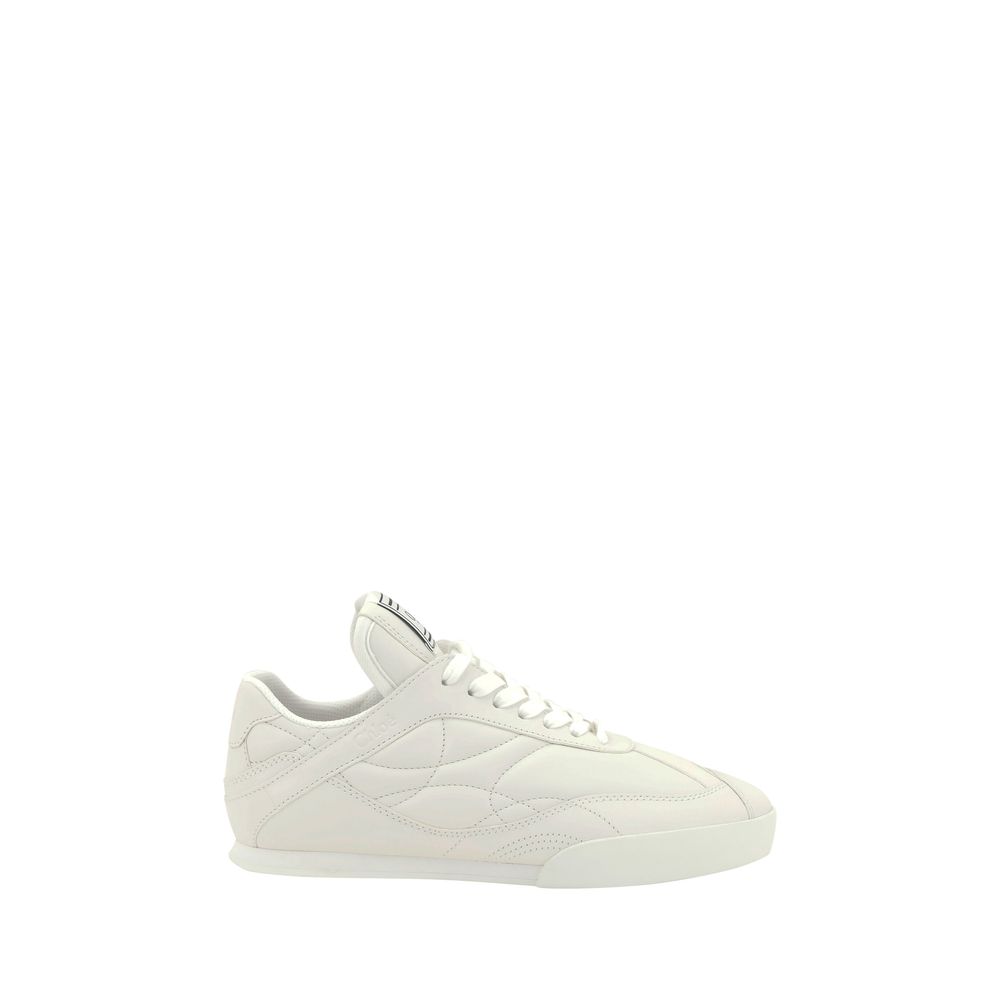 White Calf Leather Bos Taurus Low Top Sneakers - TIZZIL