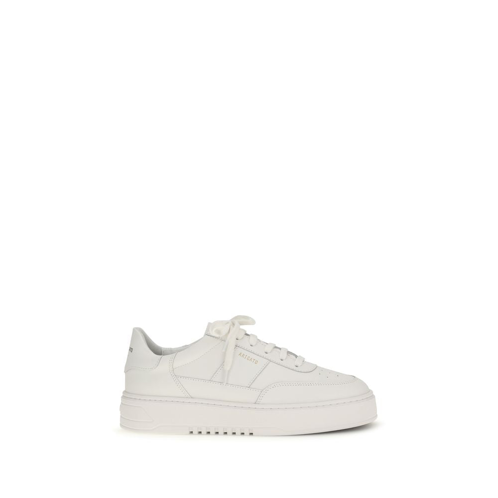 White Calf Leather Bos Taurus Platform Sneakers - TIZZIL