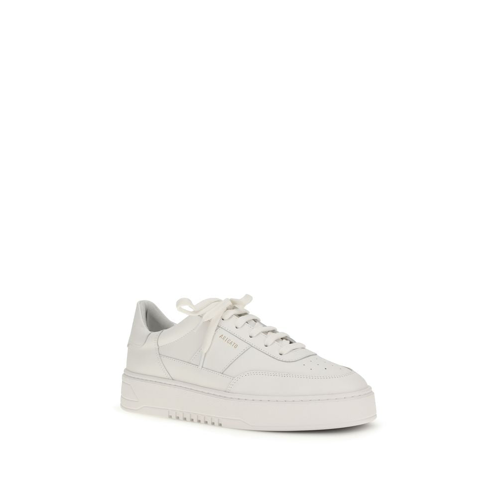 White Calf Leather Bos Taurus Platform Sneakers - TIZZIL