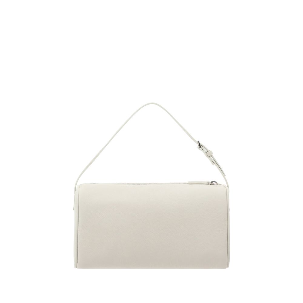 White Calf Leather Bos Taurus Shoulder Bag - TIZZIL