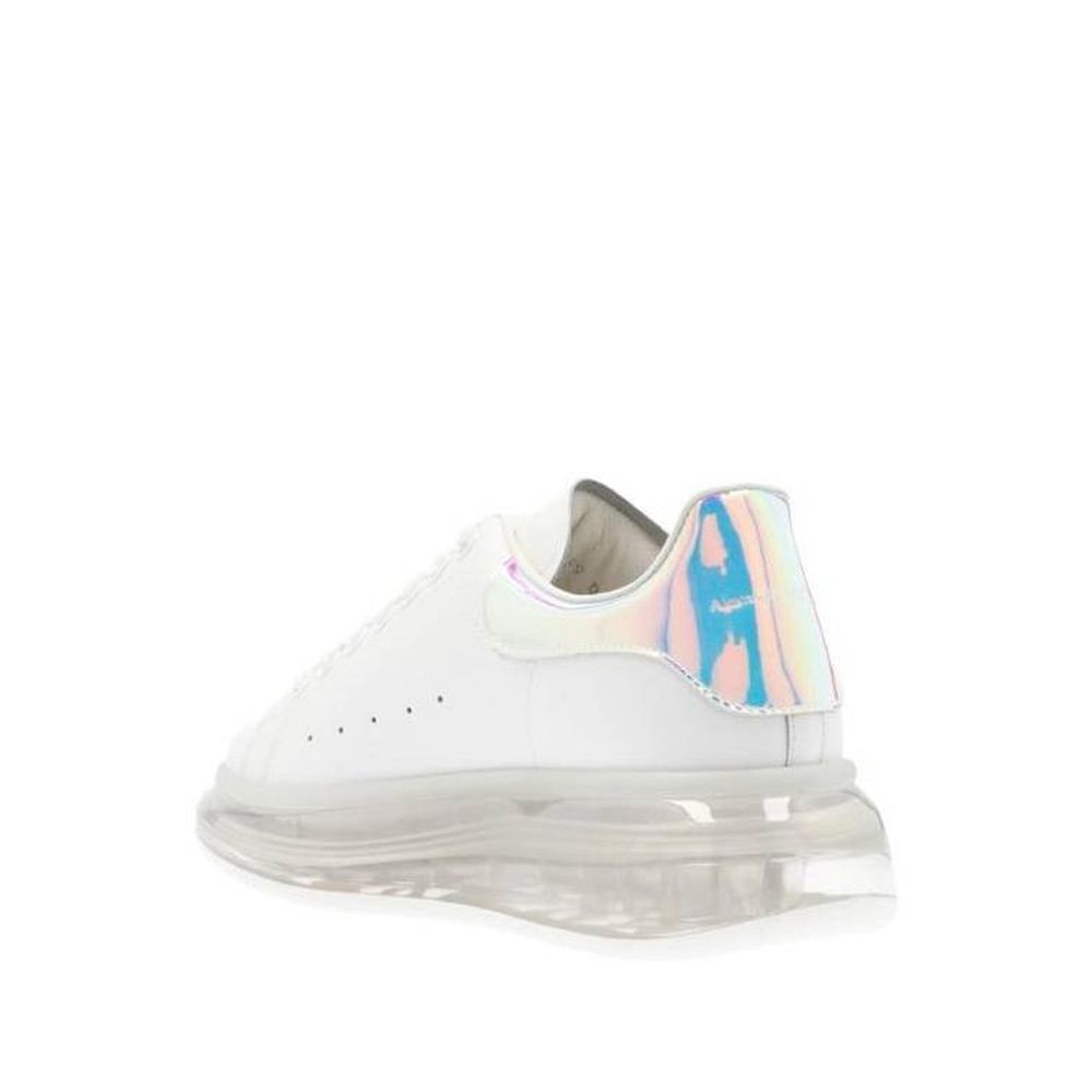 White Calfskin Chunky Sneakers - TIZZIL