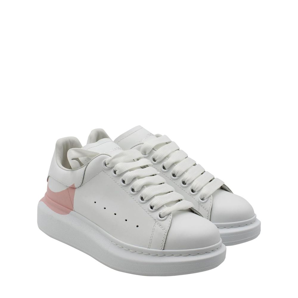 White Calfskin Chunky Sneakers - TIZZIL