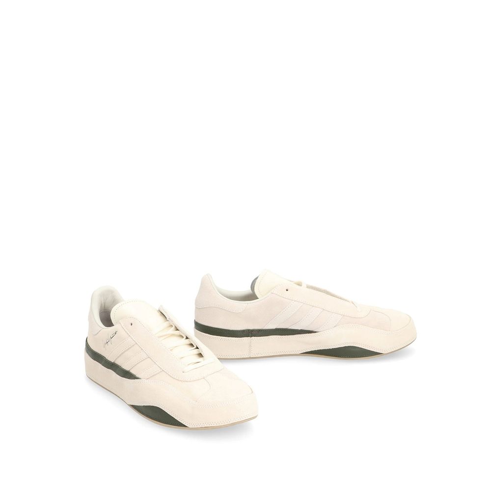 White Calfskin Low Top Sneakers - TIZZIL
