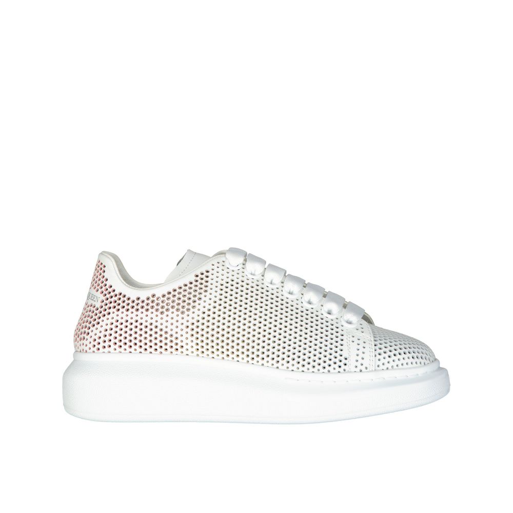 White Calfskin Low Top Sneakers - TIZZIL