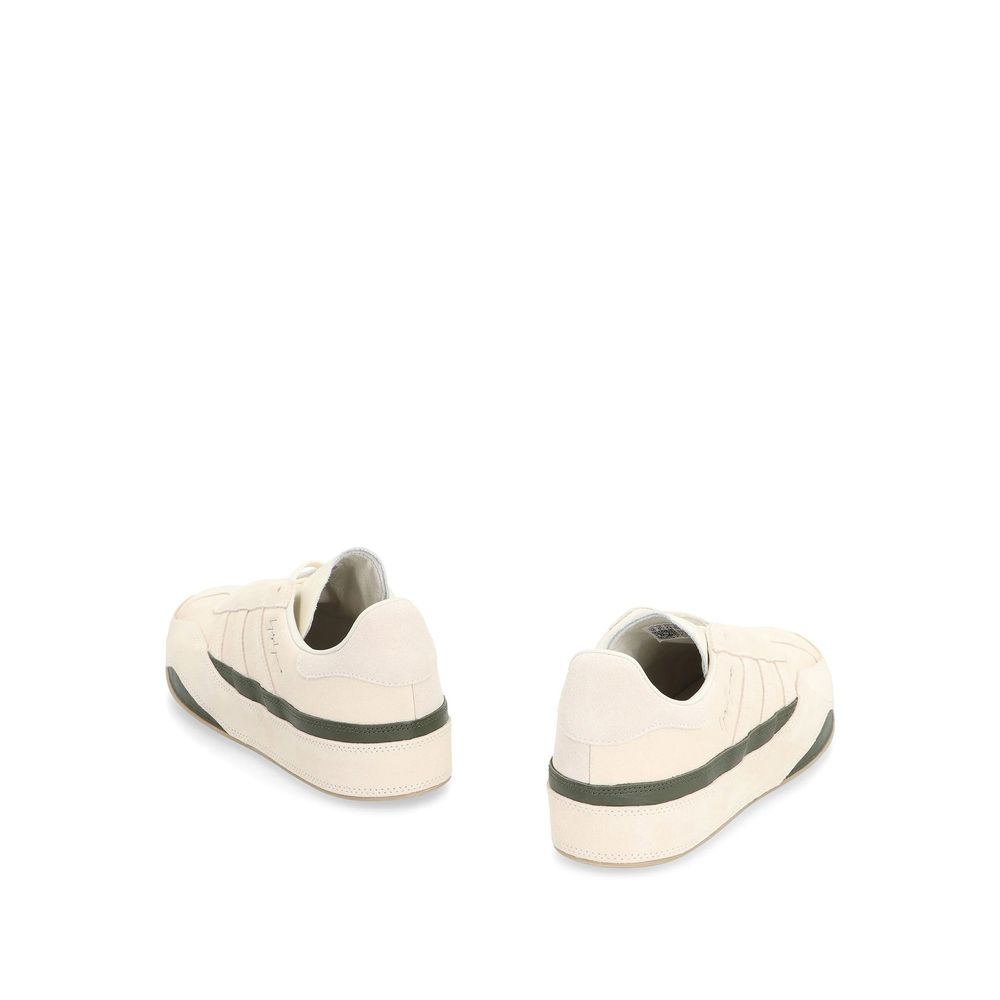 White Calfskin Low Top Sneakers - TIZZIL