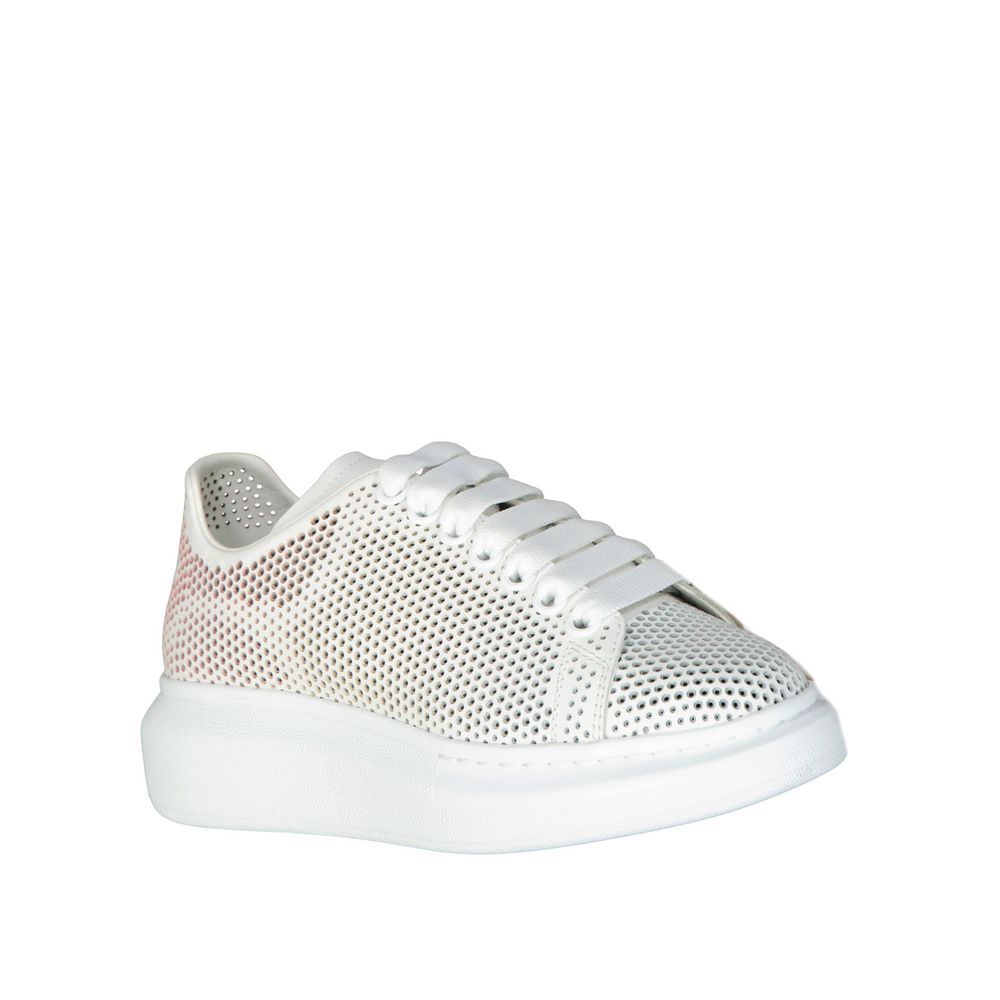 White Calfskin Low Top Sneakers - TIZZIL