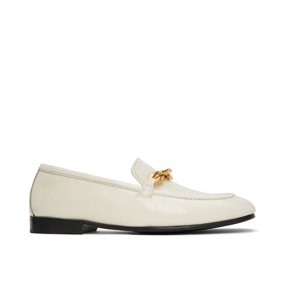 White Calfskin Slip - On Loafers - TIZZIL