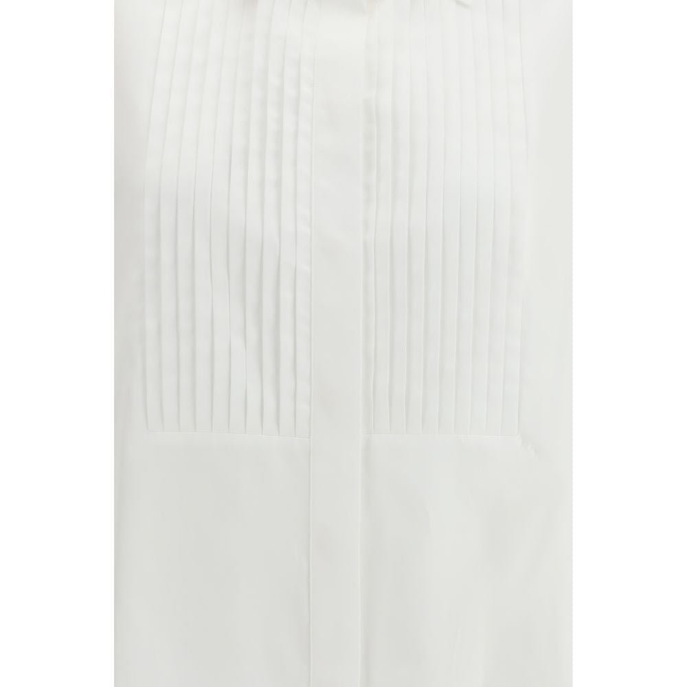 White Cotton Dress Shirt - TIZZIL