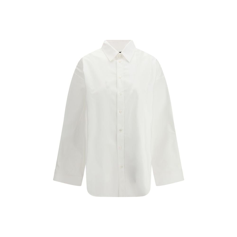 White Cotton Dress Shirt - TIZZIL