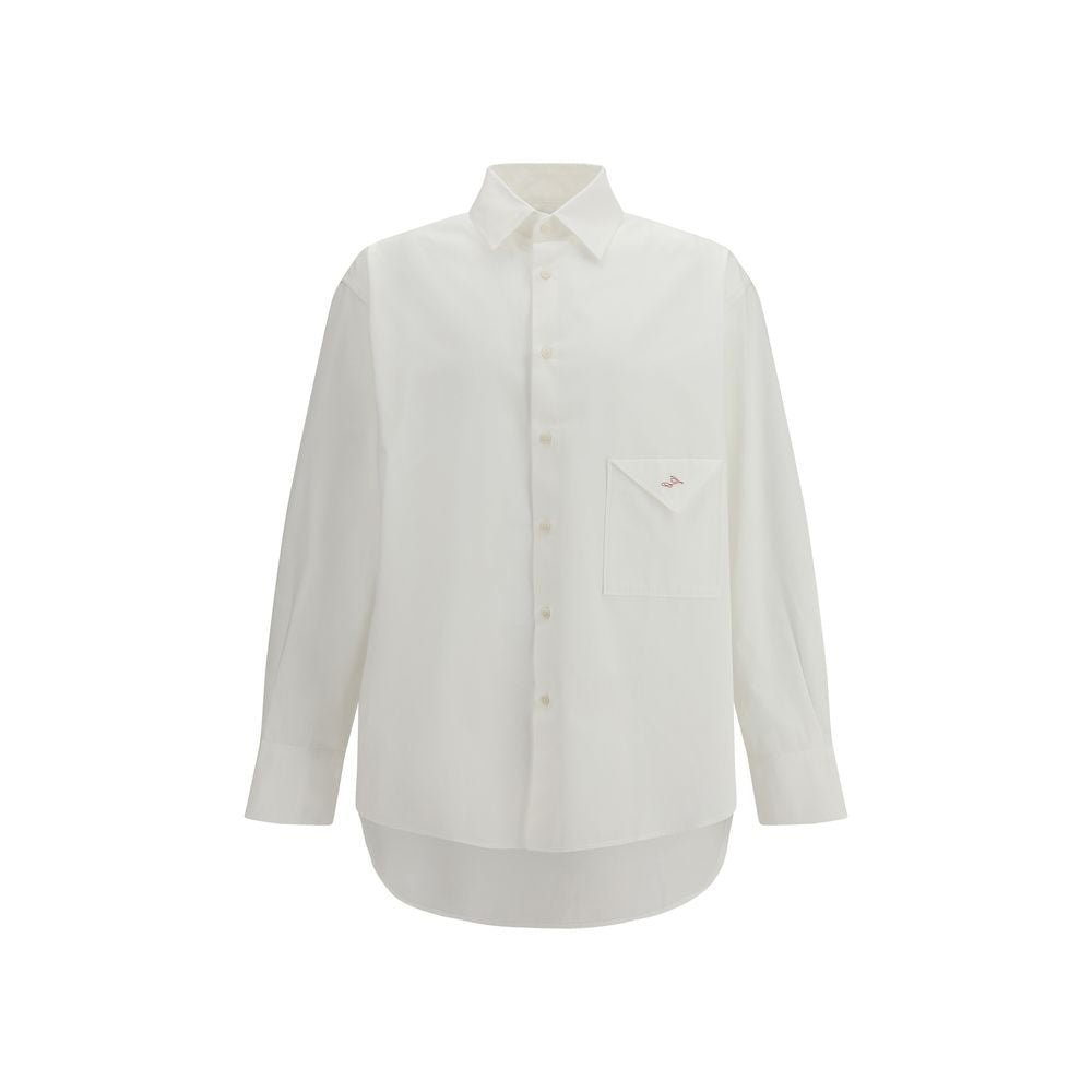 White Cotton Dress Shirt - TIZZIL
