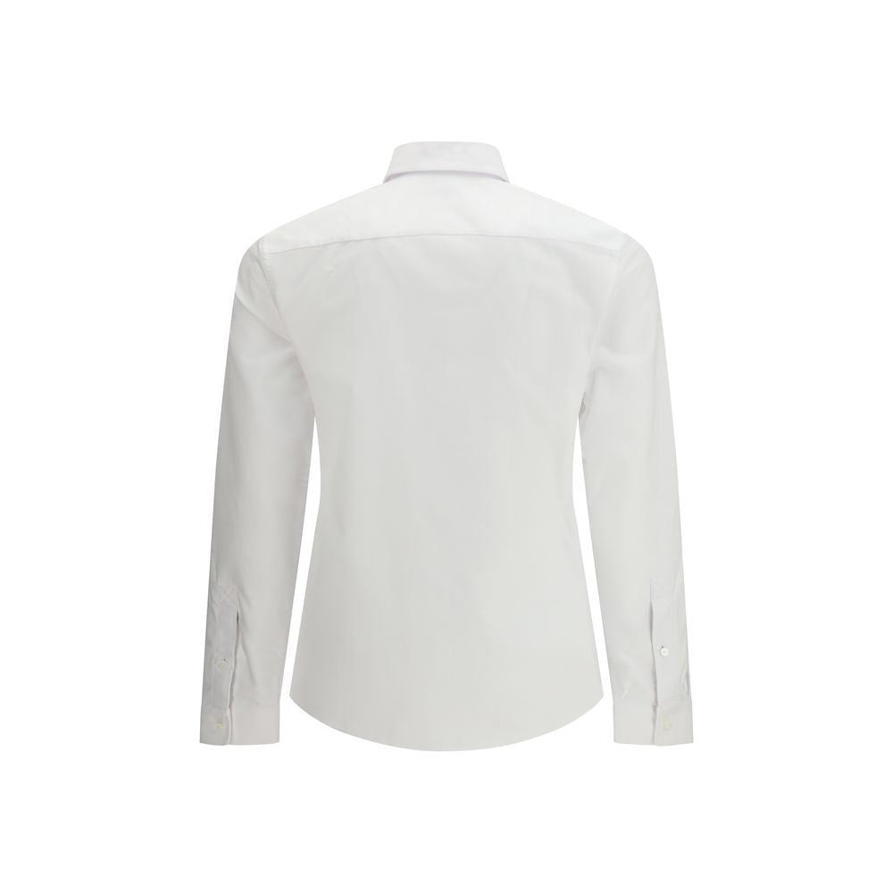 White Cotton Dress Shirt - TIZZIL
