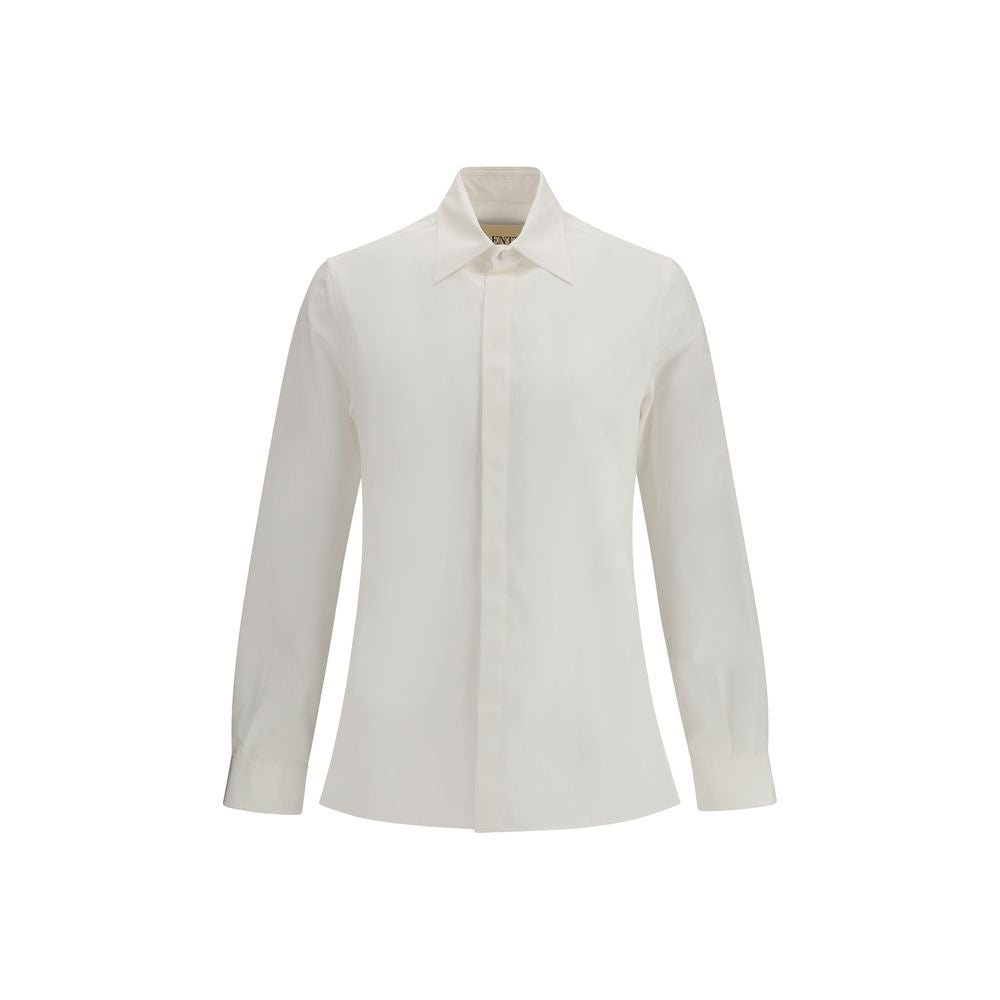 White Cotton Dress Shirt - TIZZIL