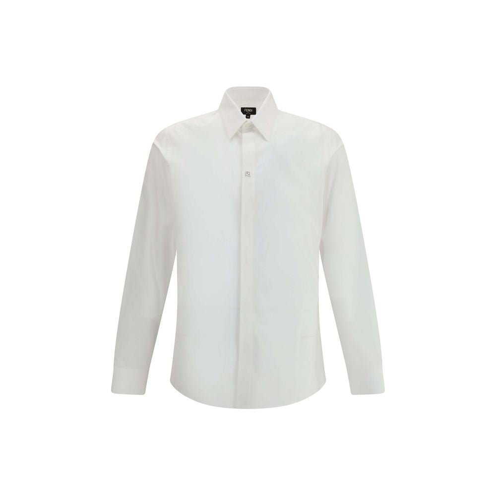 White Cotton Dress Shirt - TIZZIL