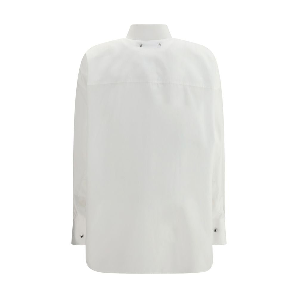 White Cotton Dress Shirt - TIZZIL