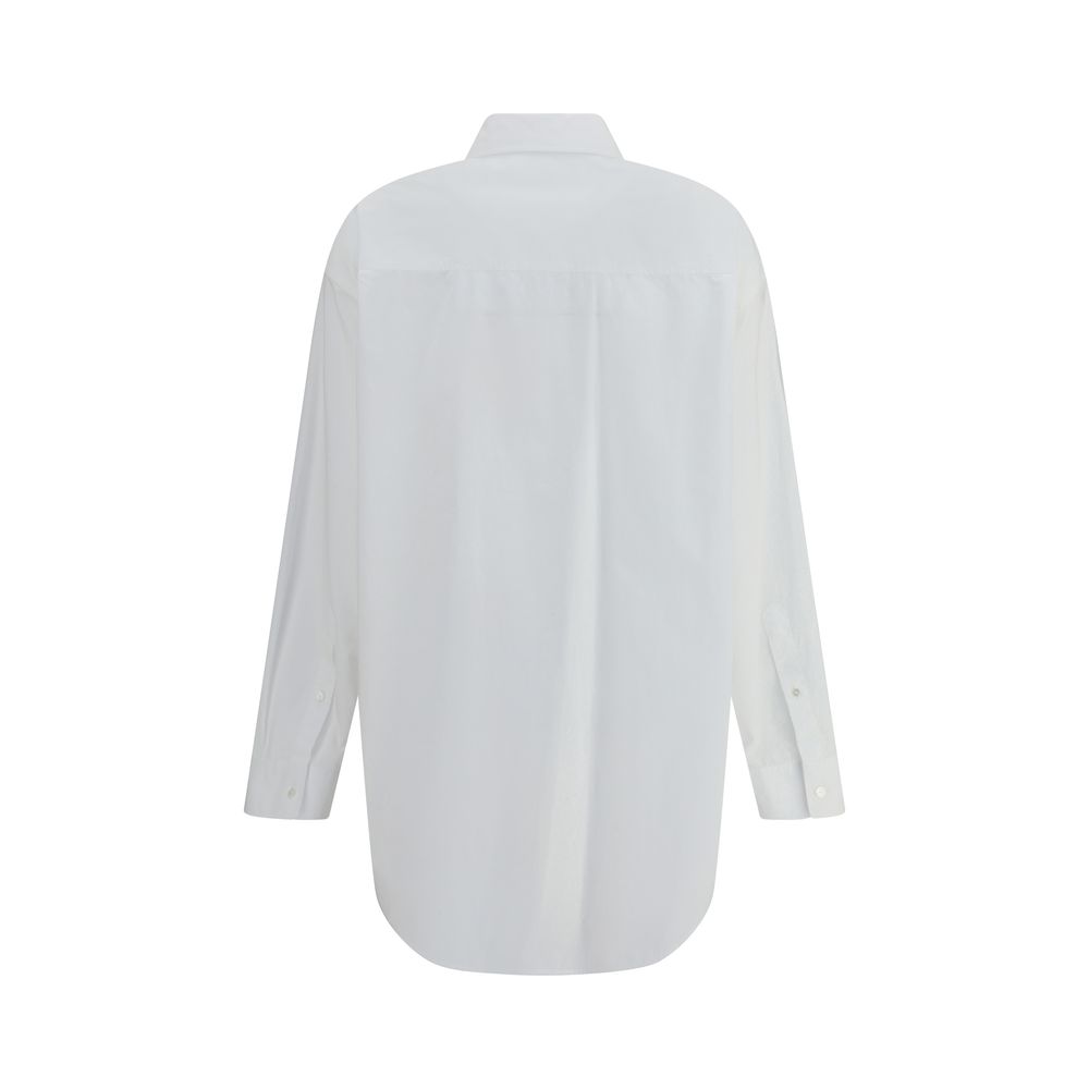 White Cotton Dress Shirt - TIZZIL