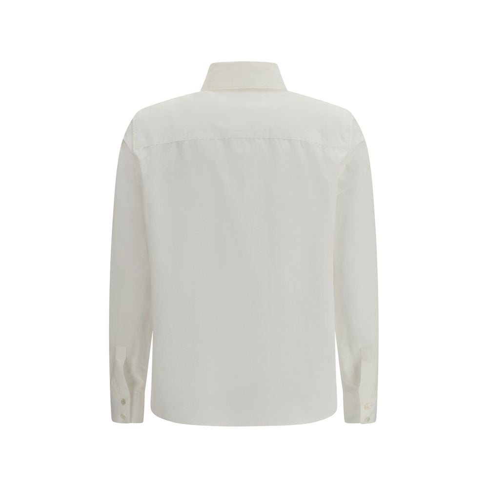 White Cotton Dress Shirt - TIZZIL