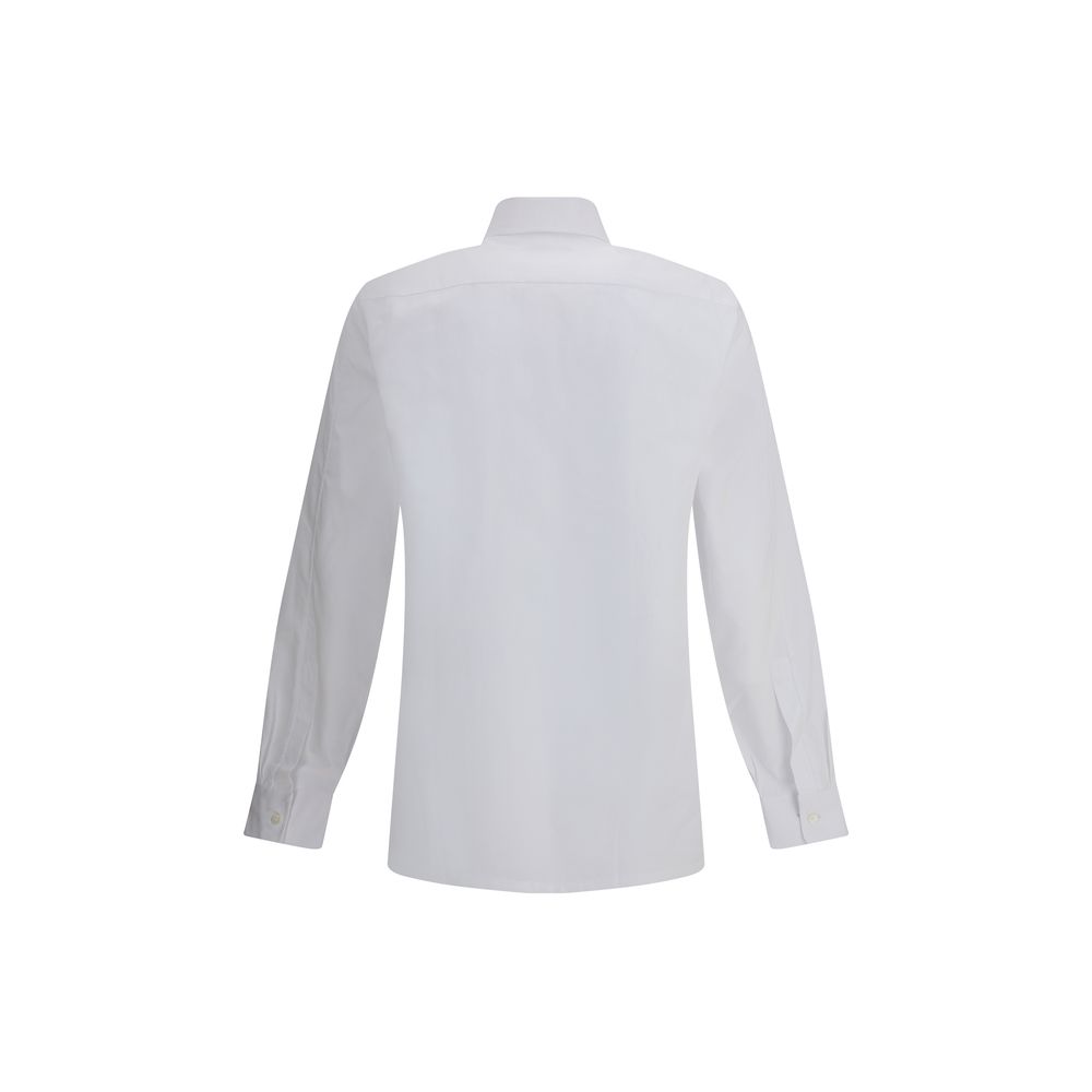 White Cotton Dress Shirt - TIZZIL