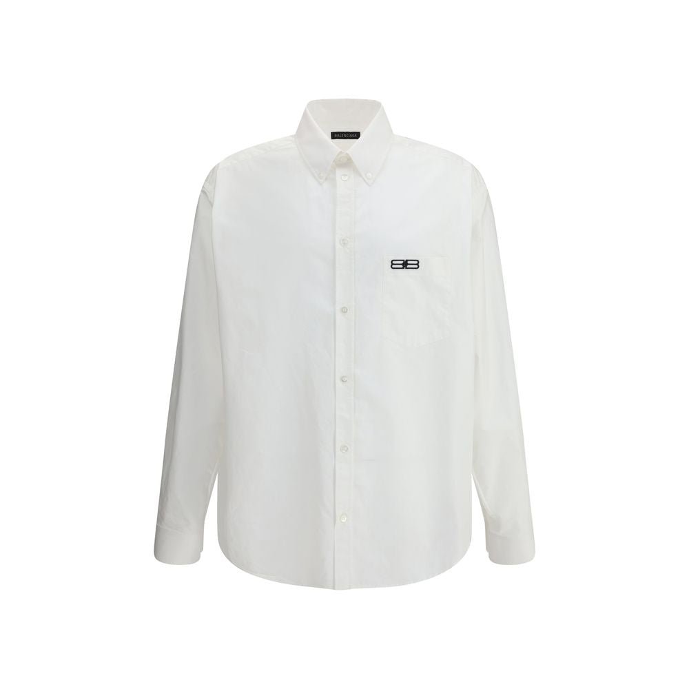 White Cotton Dress Shirt - TIZZIL