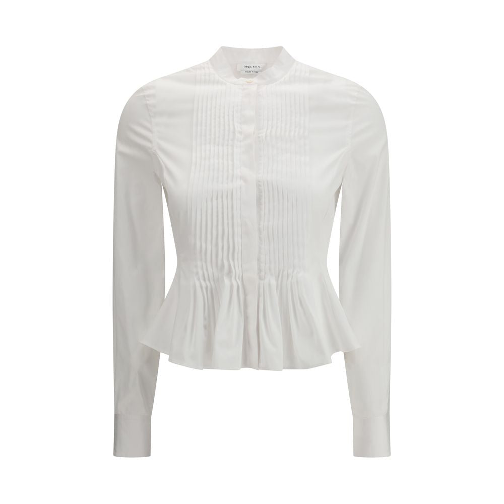 White Cotton Dress Shirt - TIZZIL