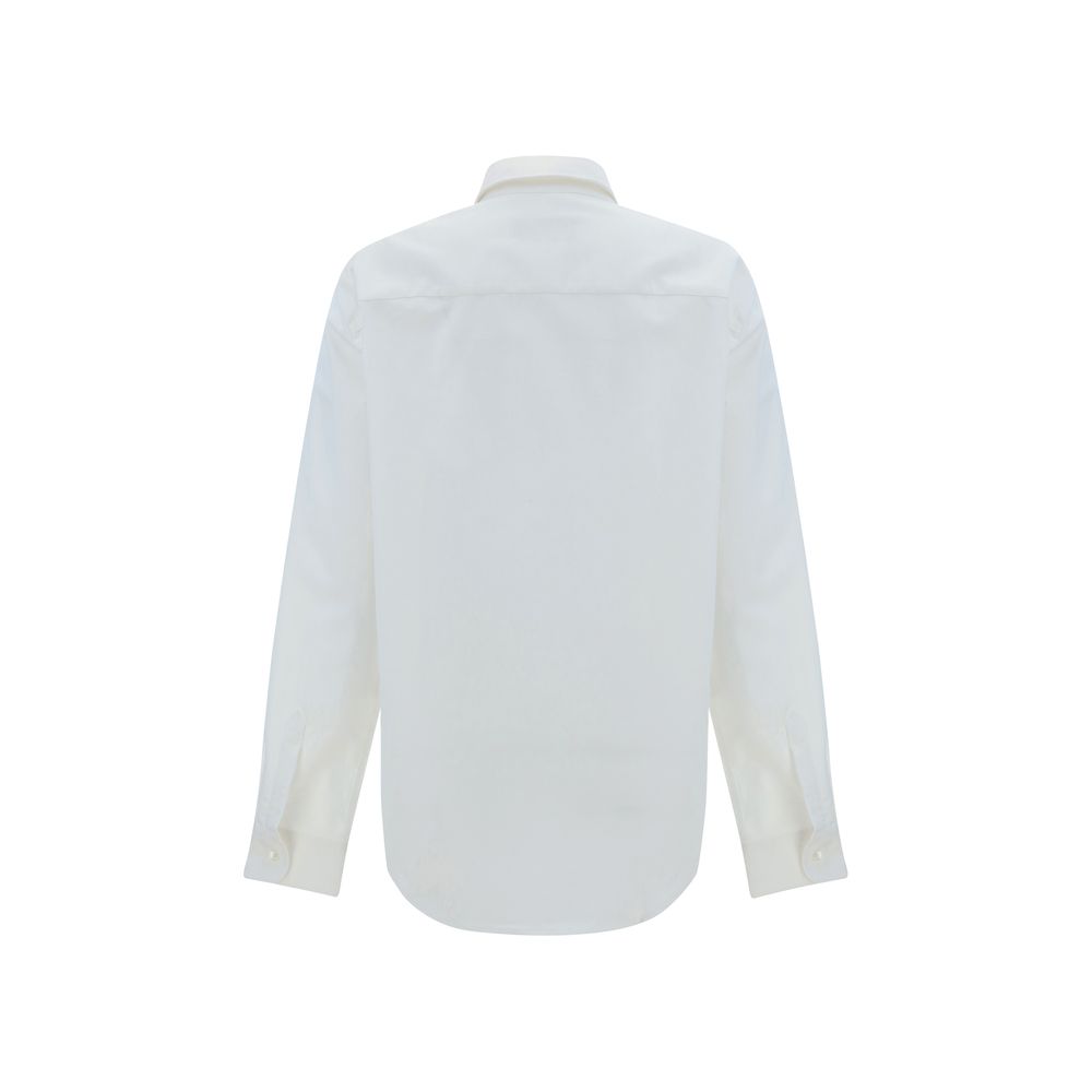 White Cotton Dress Shirt - TIZZIL