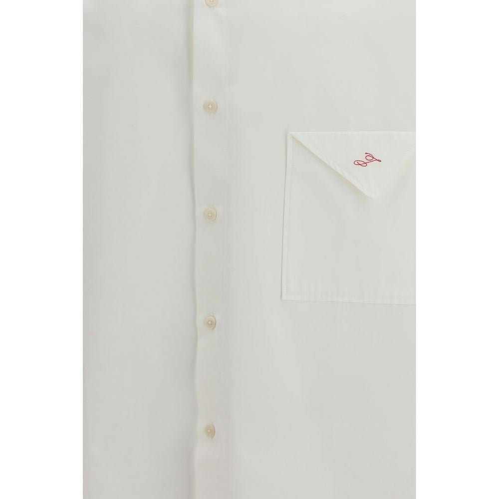 White Cotton Dress Shirt - TIZZIL