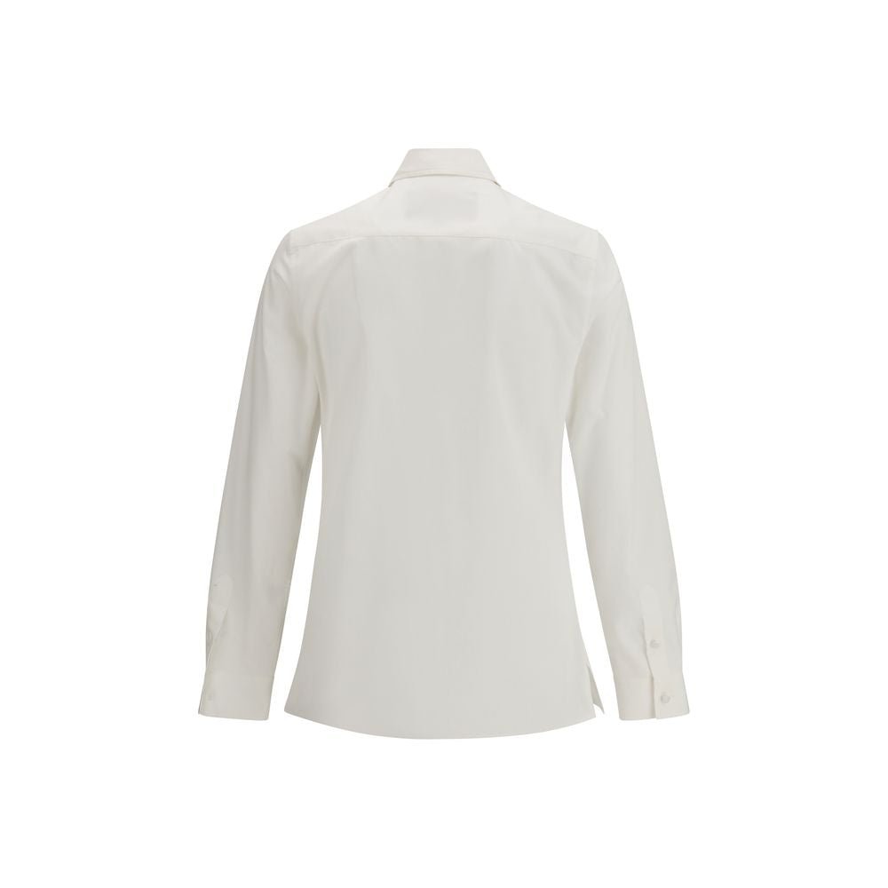 White Cotton Dress Shirt - TIZZIL