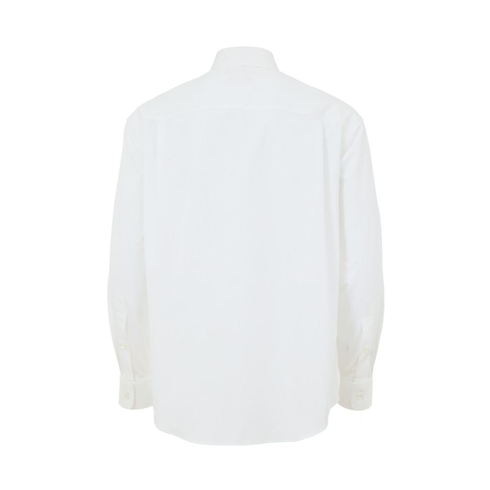 White Cotton Dress Shirt - TIZZIL