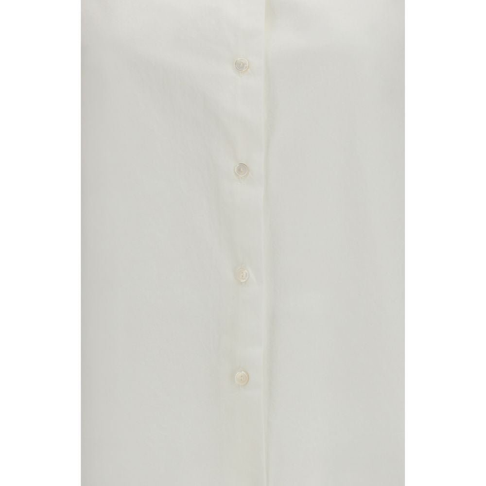 White Cotton Dress Shirt - TIZZIL