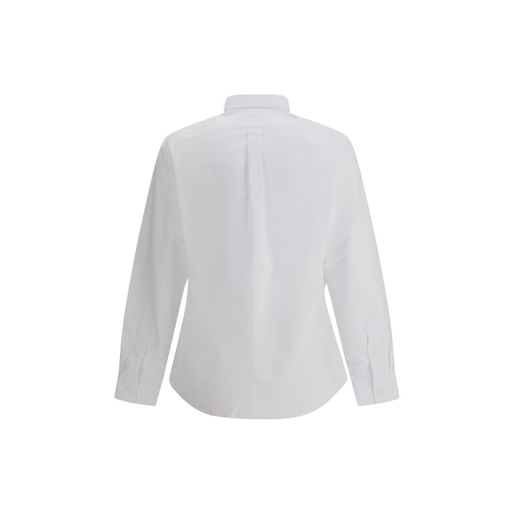 White Cotton Dress Shirt - TIZZIL