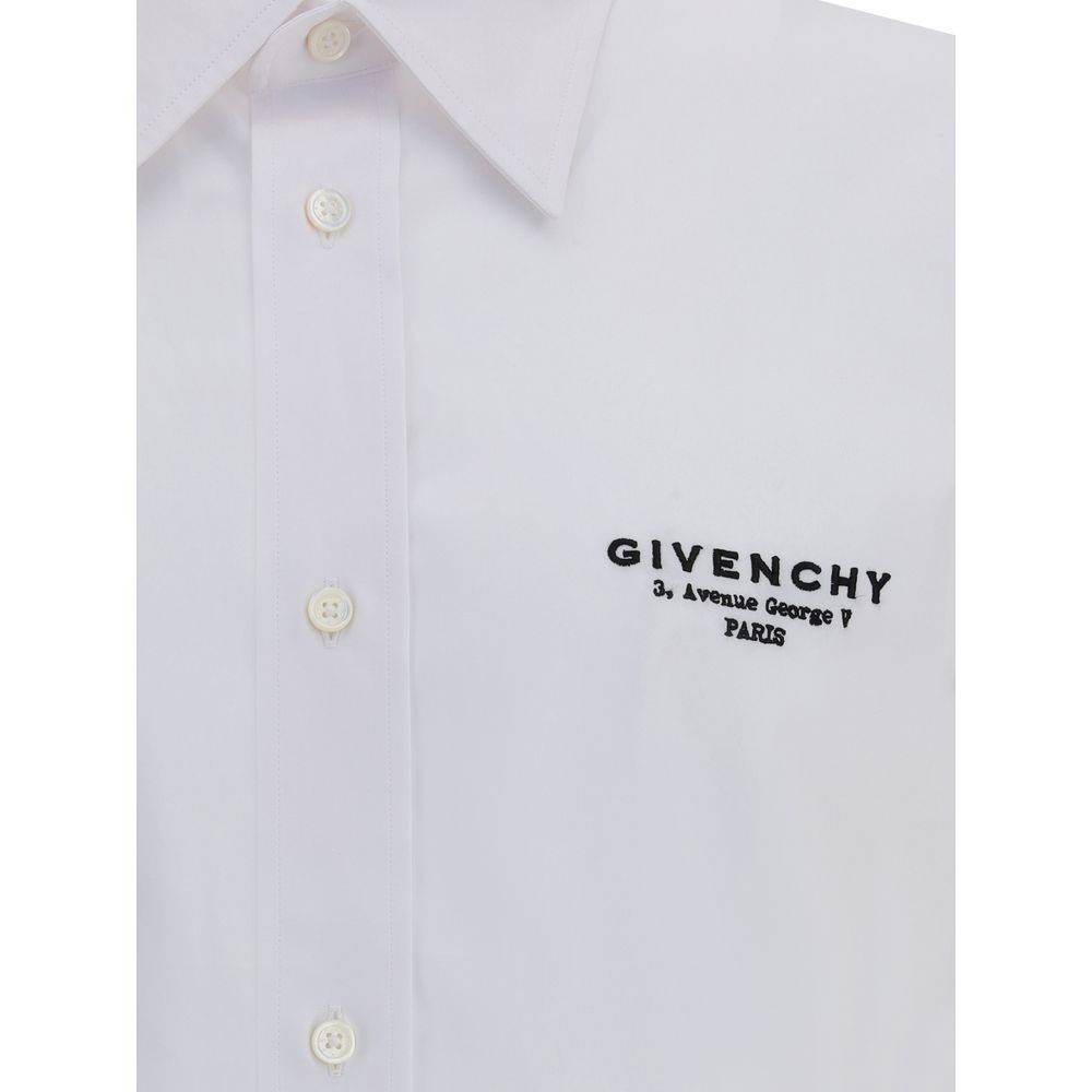 White Cotton Dress Shirt - TIZZIL