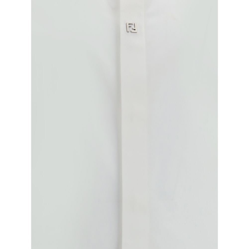White Cotton Dress Shirt - TIZZIL