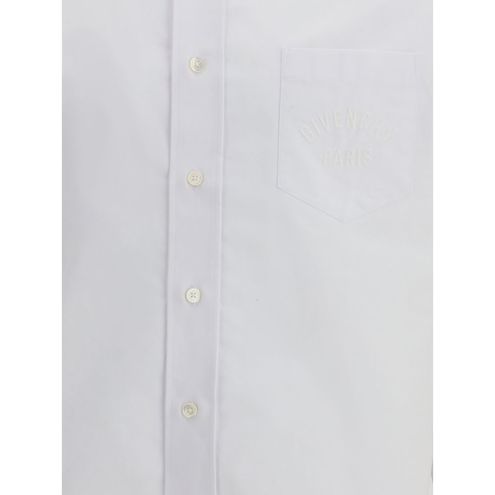 White Cotton Dress Shirt - TIZZIL