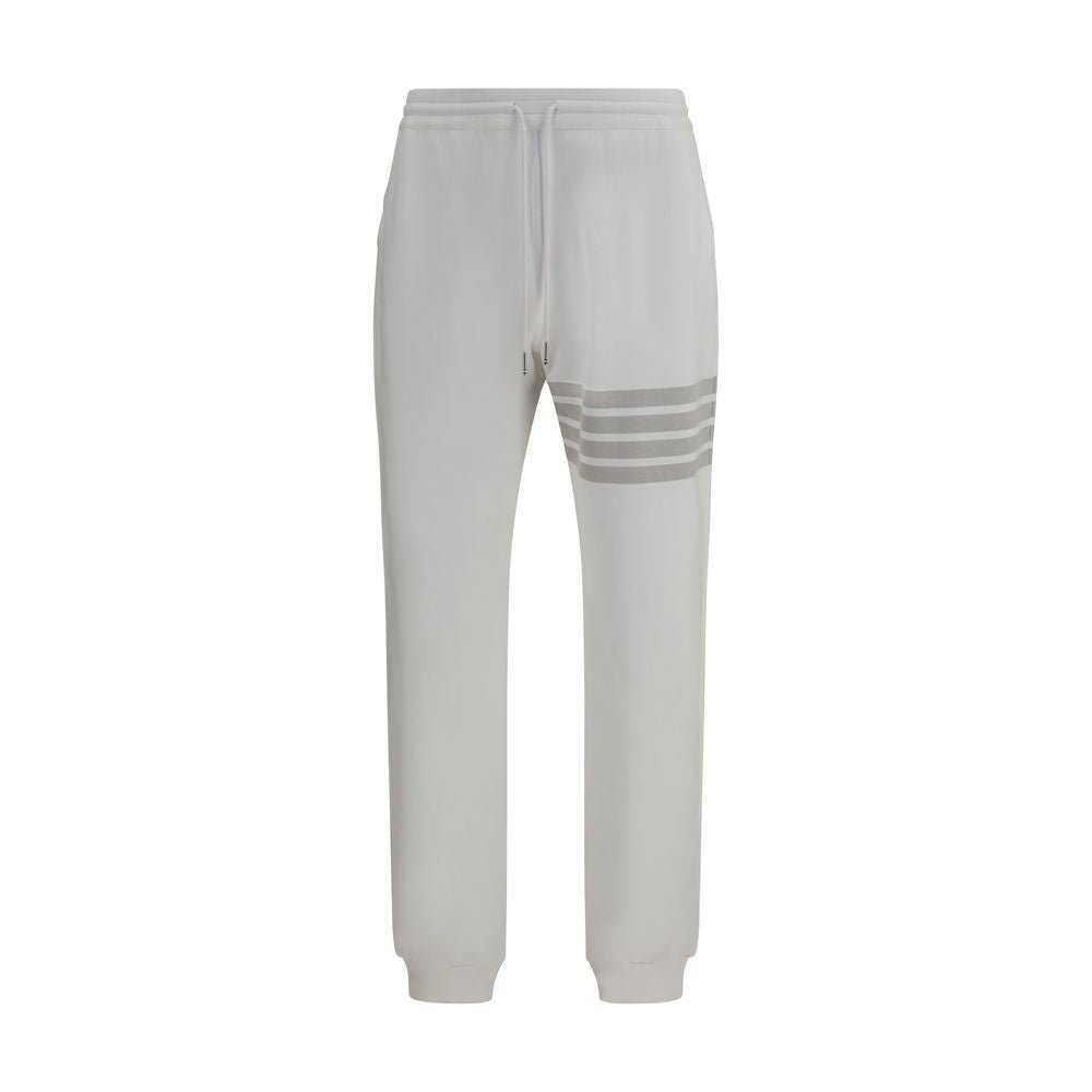White Cotton Joggers (Workout Pants) - TIZZIL