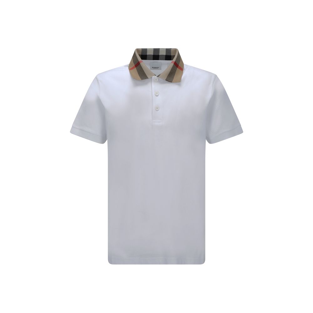 White Cotton Polo Shirt - TIZZIL
