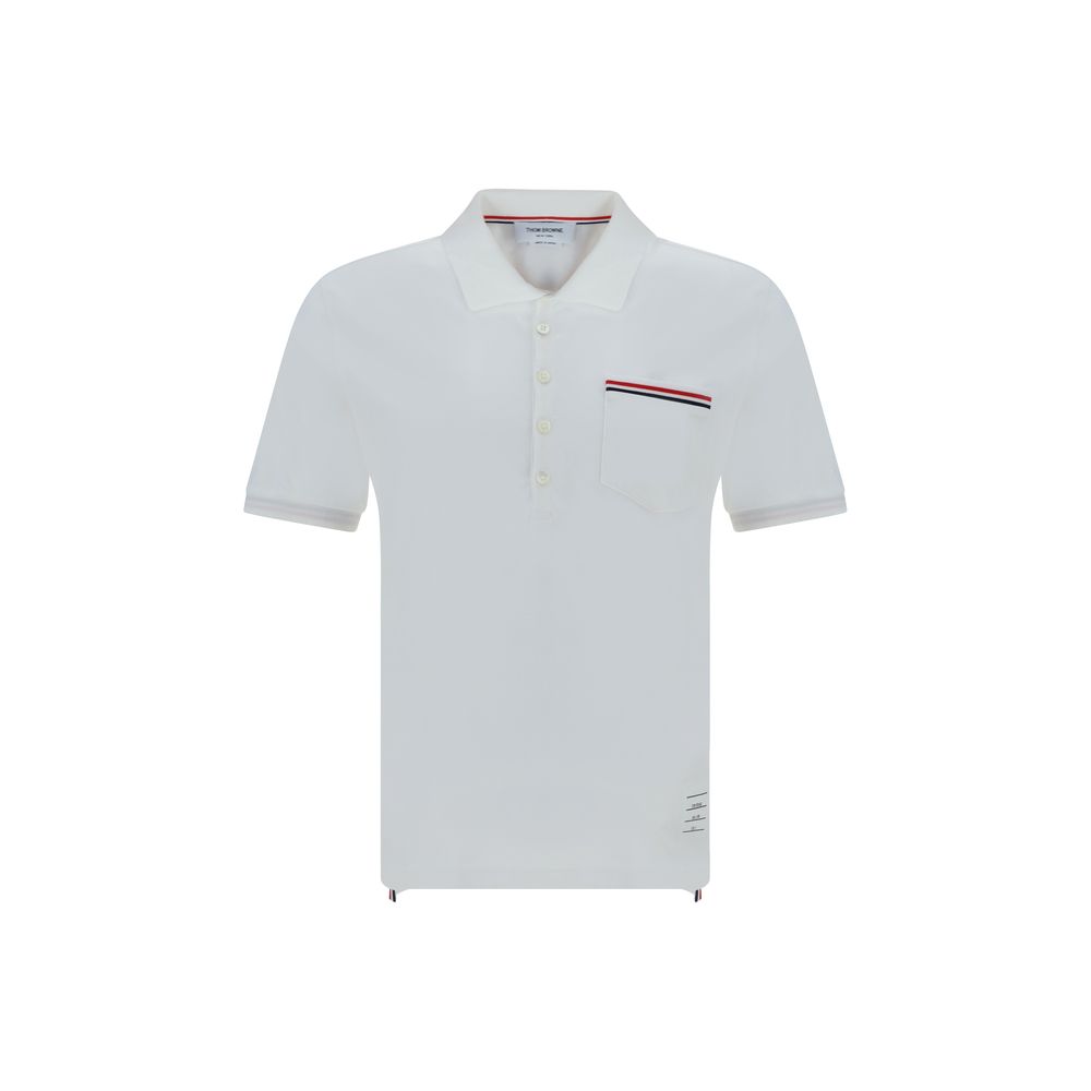 White Cotton Polo Shirt - TIZZIL