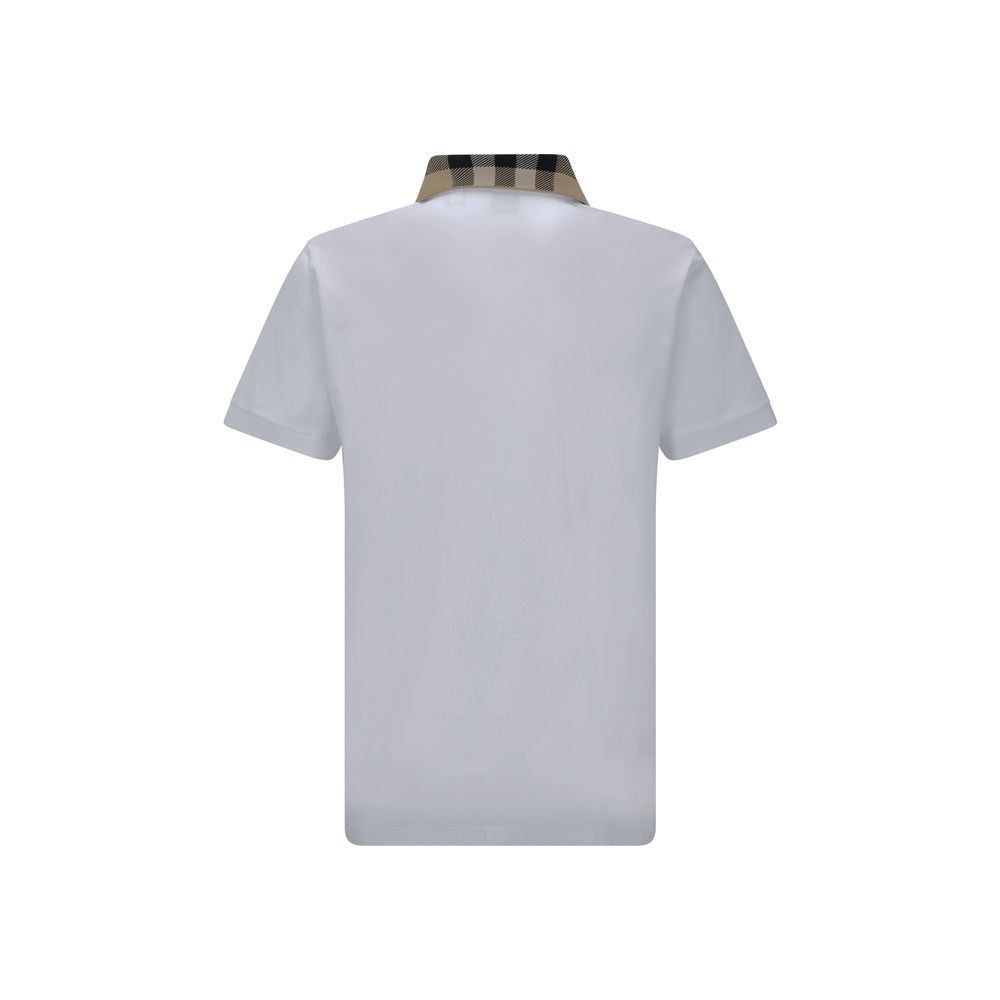 White Cotton Polo Shirt - TIZZIL