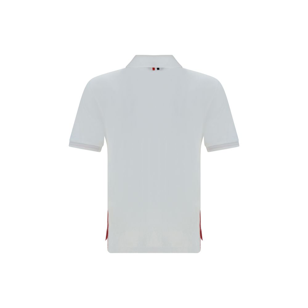 White Cotton Polo Shirt - TIZZIL
