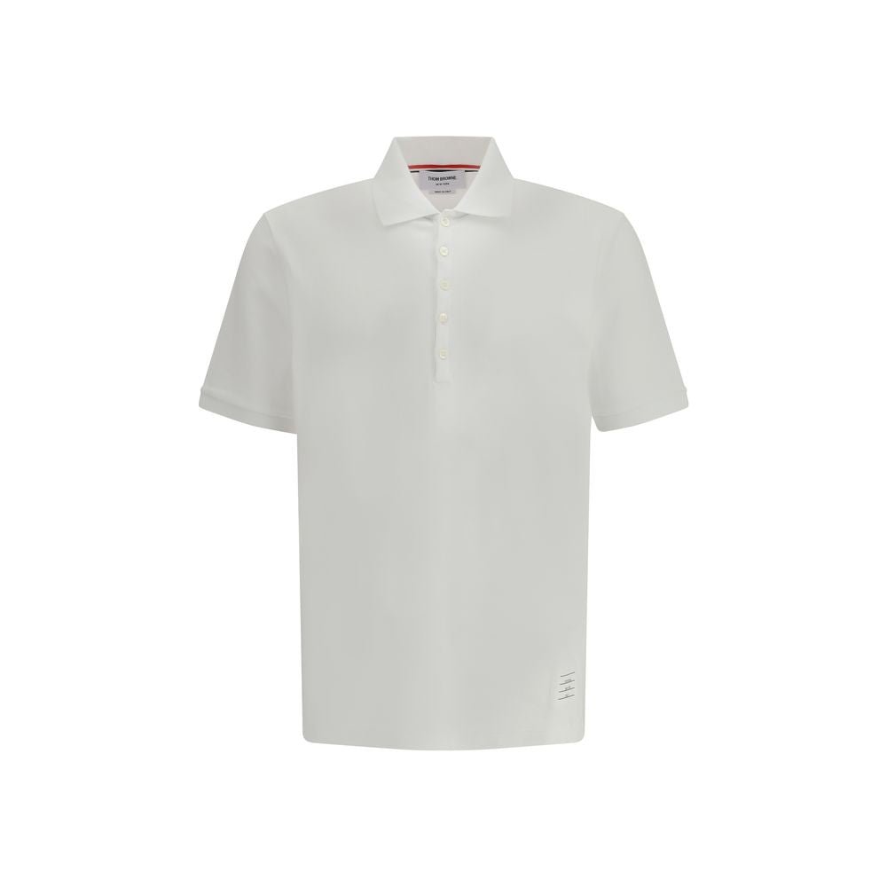 White Cotton Polo Shirt - TIZZIL