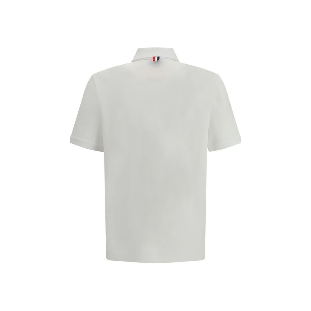 White Cotton Polo Shirt - TIZZIL