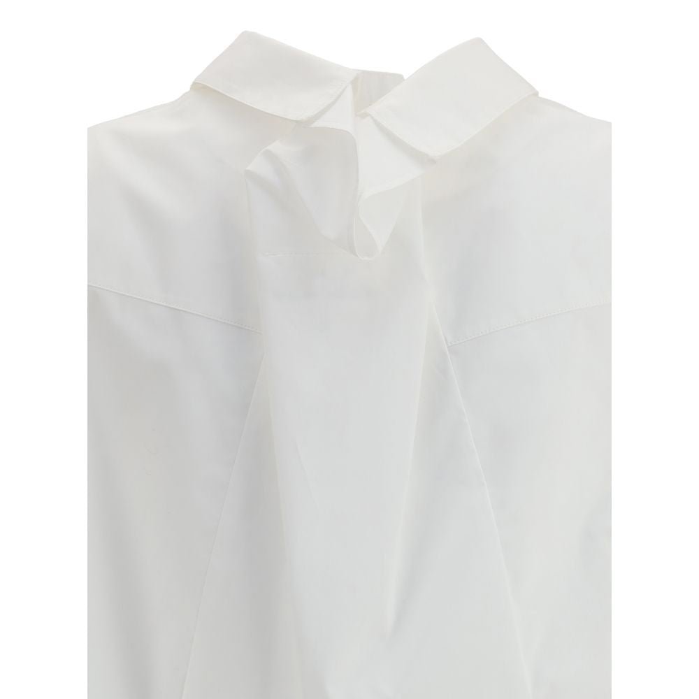 White Cotton Shirt - TIZZIL