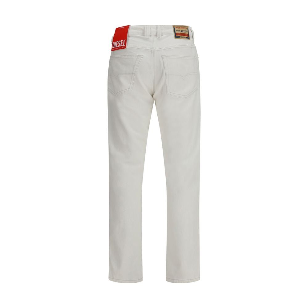 White Cotton Slim Fit Jeans - TIZZIL