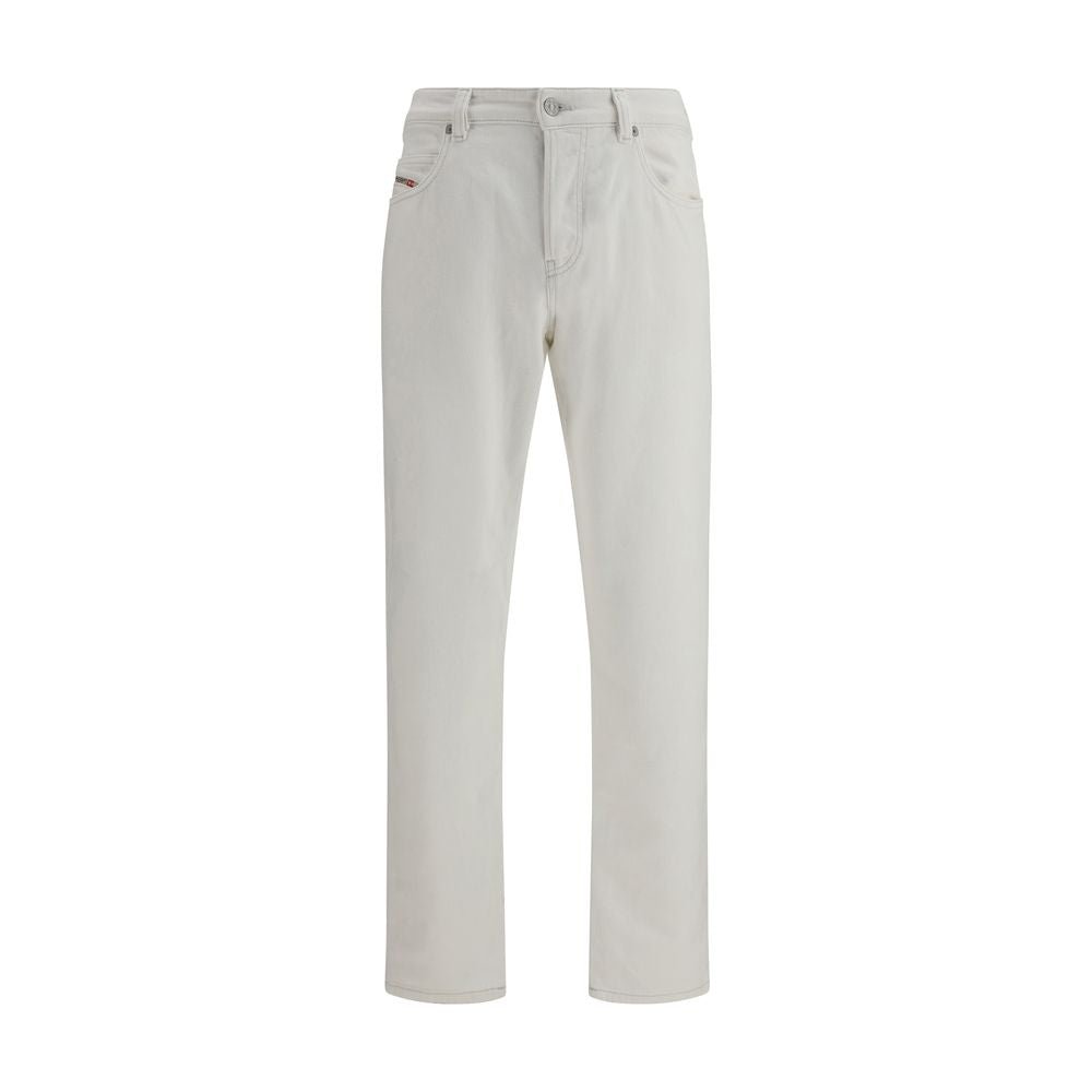 White Cotton Slim Fit Jeans - TIZZIL