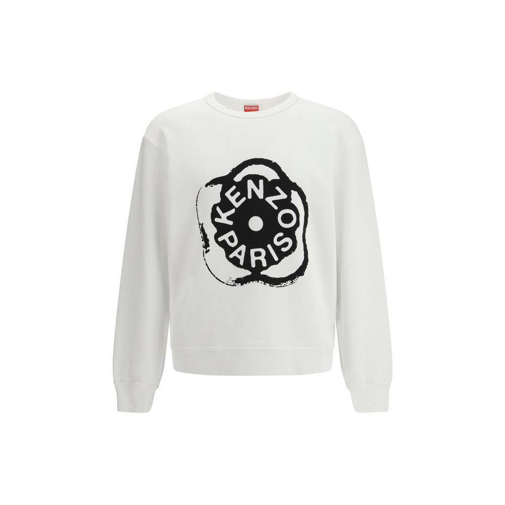 White Cotton Sweatshirt - TIZZIL