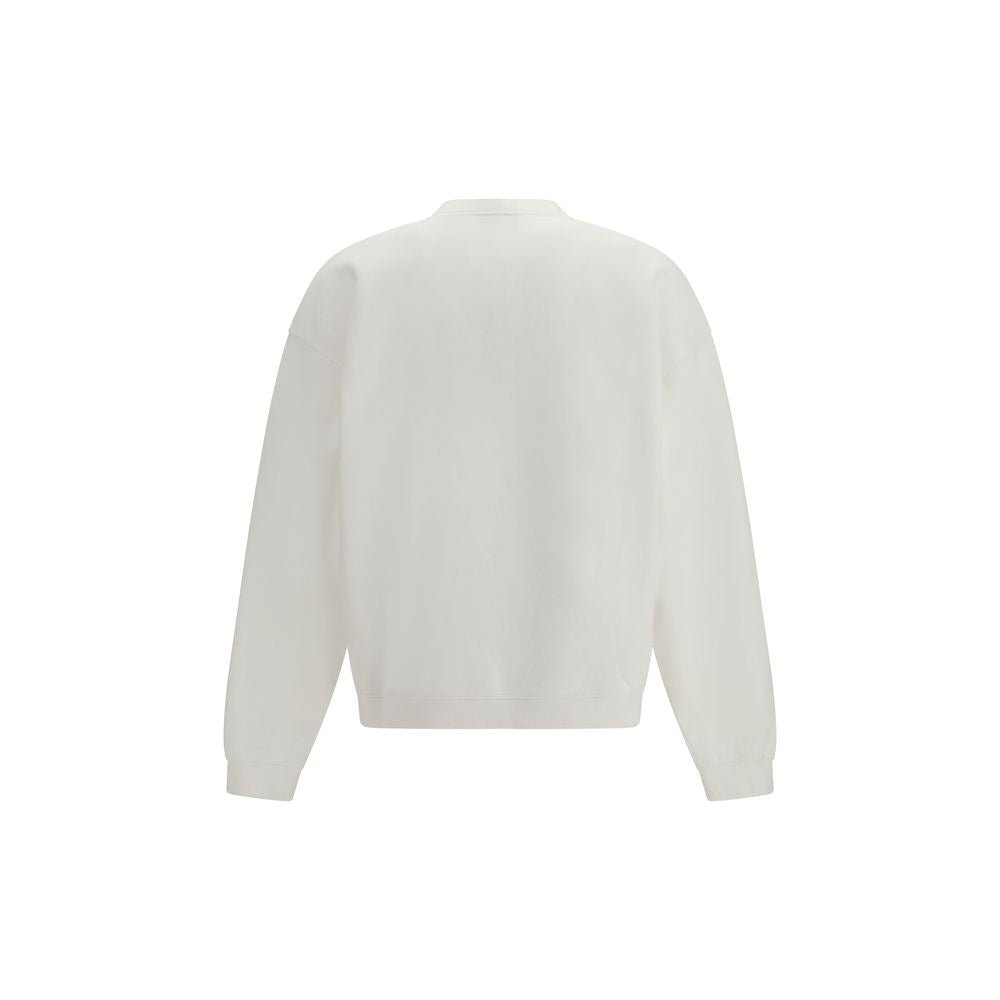 White Cotton Sweatshirt - TIZZIL